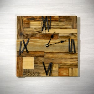 Reclaimed Wood Clock: Handmade Rustic Wall Decor