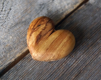 Handmade Birch Wood Heart Ring Box: Rustic Engagement Proposal