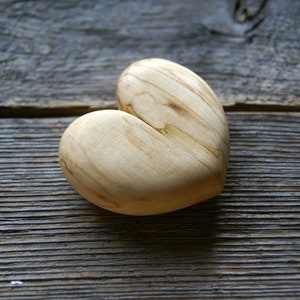 Handmade Birch Wood Heart Ring Box: Rustic Engagement Proposal