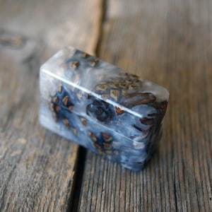 Epoxy ring box, Winter ring box, Wood ring box, Engagement ring box, Proposal, Unique ring box, Small ring box, Ringschachtel