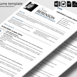 Classic and professional resume - 2 pages (word)