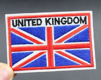 UK Flag Iron On Patch Embroidered patch 8.2x5.5cm - PH396