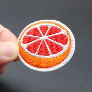 Orange Iron On Patch Embroidered Patch 4.1x3.8cm - PH237