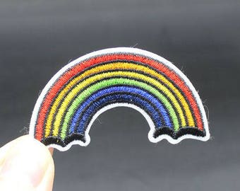 Rainbow Iron On Patch Embroidered patch 5.7x3.2cm - PH519