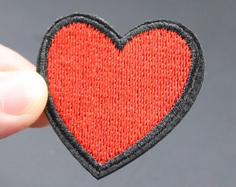 Heart Iron On Patch Embroidered patch 4x4cm - PH306