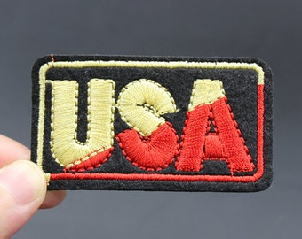 USA Iron On Patch Embroidered patch 6.7x3.7cm - PH186