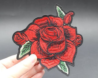 Rose Iron On Patch Embroidered patch 12x11.5cm - PH617