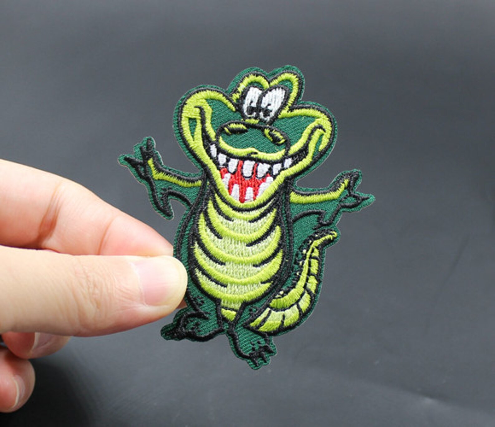 Alligator Iron on Patch Embroidered Patch 6.1x7.1cm PH128 Etsy