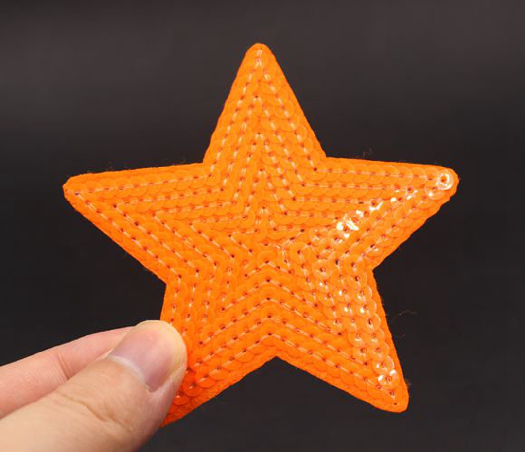 Star Iron on Sequin Patch Embroidered Patch 9x8.4cm PH625 Etsy
