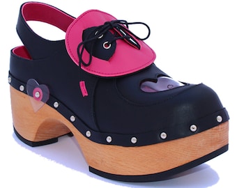 Heart Slingback clog