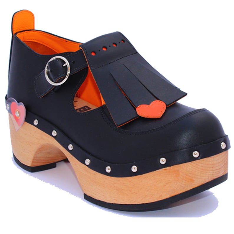 Heart fringe clog image 1