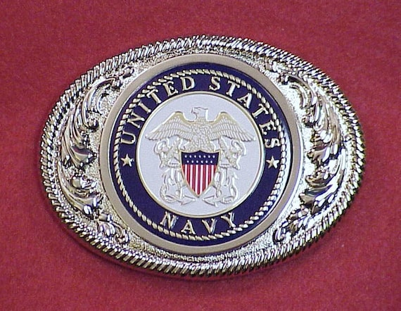 U.S Navy Belt Buckle 3-1/8"  Made in the USA 
