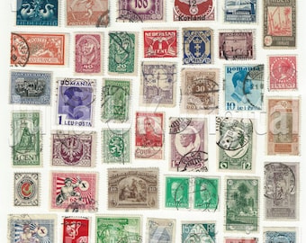 International Stamps Collectibles Stock Photo - Download Image Now