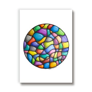 Non-sens abstrait / Dessin sur papier / 8x11 / Art mural original