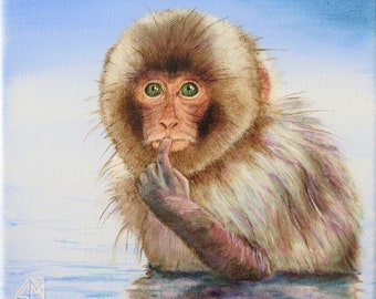 Monkey - Original painting - Hand made