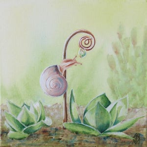 Snail - Original painting