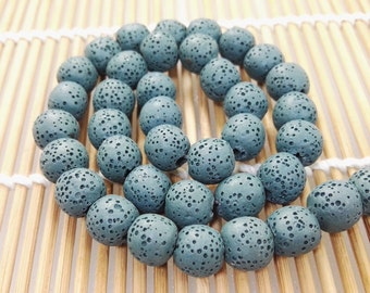 8mm 10mm Natural Lava Beads,Stone Beads, Supplies , Findings