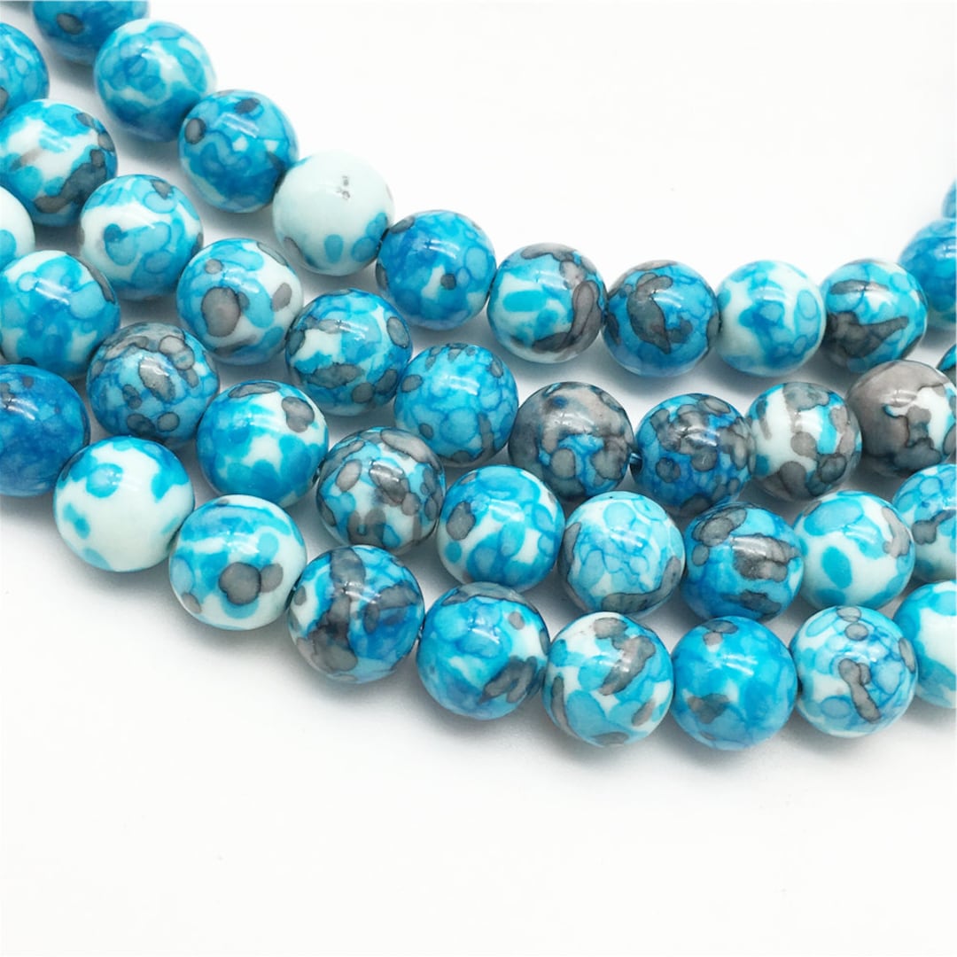 8mm 10mm Rain Flower Stone Beads , Jasper Beads ,findings ,supplies Etsy