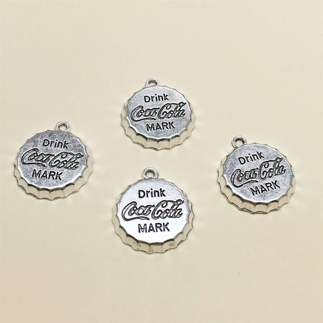 50pcs Antique Silver Bottle Cap Charms bottle Cap Settings Etsy