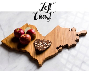 Personalized Louisiana State Shaped Cutting Board | 3 Options