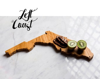 Personalized Florida Shaped Cutting Board