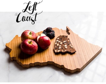 Personalized Wisconsin State Shaped Cutting Board | 3 Options