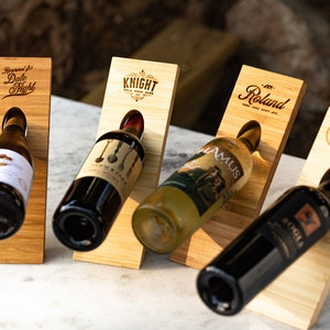 Levitating Bottle Stand Personalized - Four Styles and Gift Sets Available