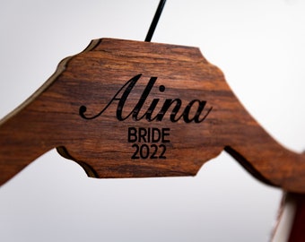 5 Shapes to Choose From | Personalized Wooden Hanger | The Woodwright Wedding Hanger by Left Coast Original