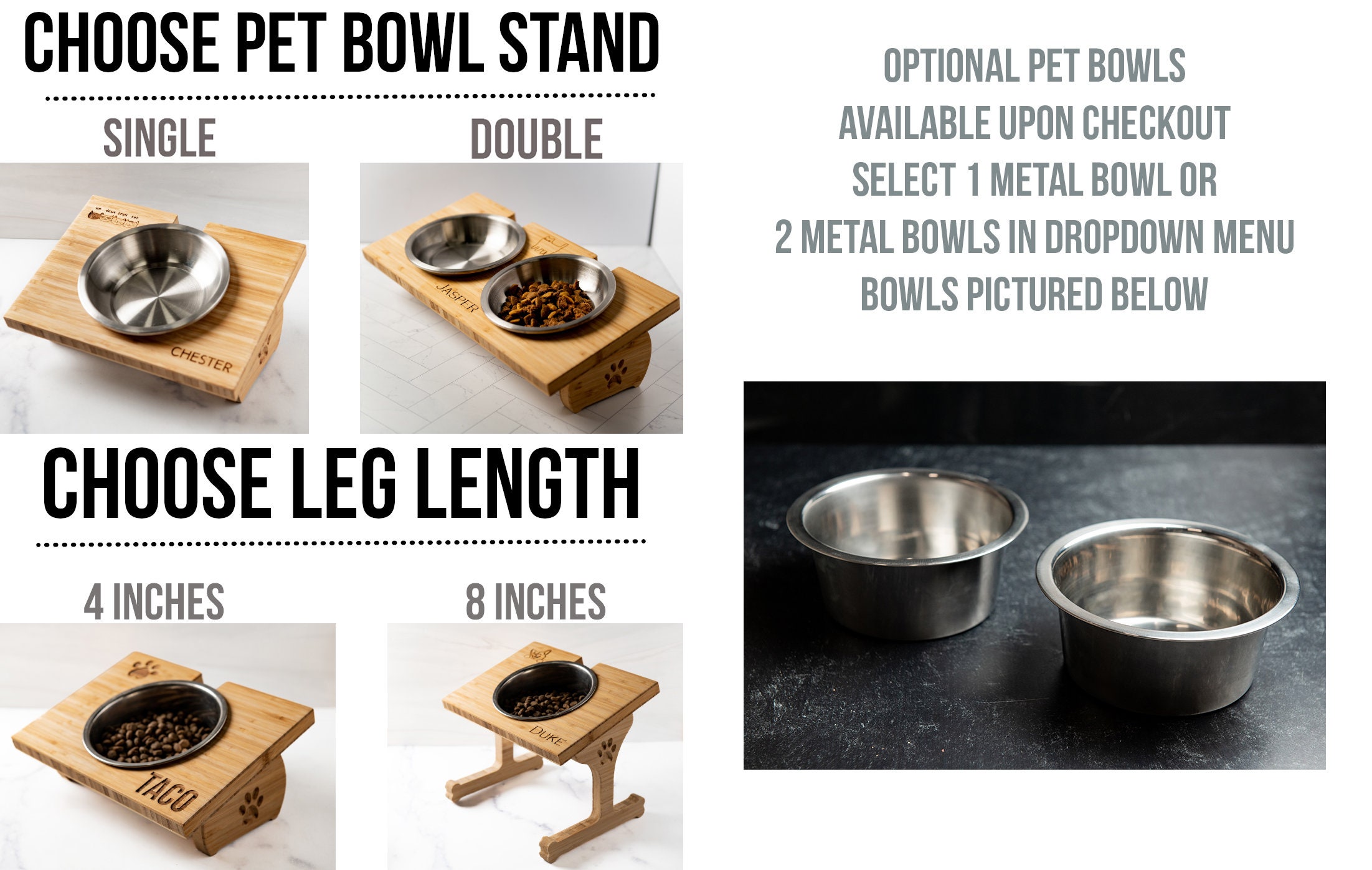 Gorilla Grip Stainless Steel Metal Dog Bowl Set of 2, 4 Cups, Rubber Base, Heavy Duty, Rust Resistant, Food Grade BPA Free, Less
