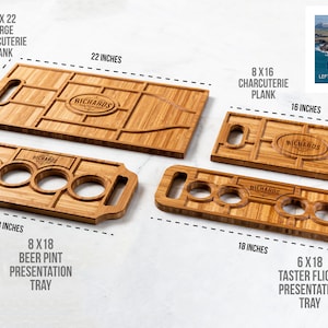 Personalized Charcuterie Planks and Beer Flights  4 Styles image 3