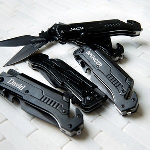 Personalized, Engraved 6 in 1 Knife & MultiTool by Left Coast Original