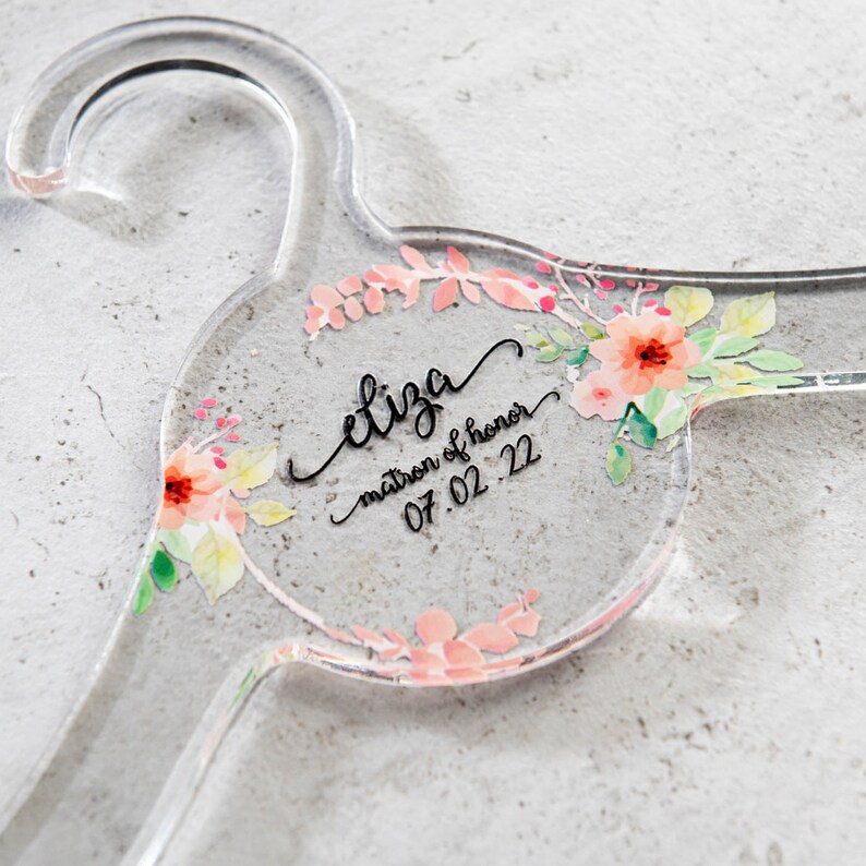 3 Shapes to Choose From Resin Hangers Laser Cut Personalized