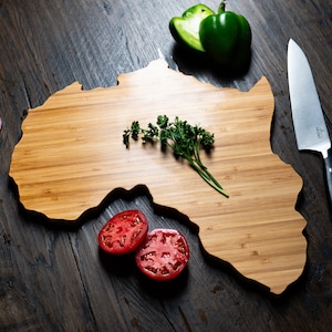 Africa Shape Serving and Cutting Board