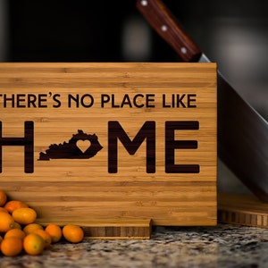 Personalized Kentucky State Engraved Cutting Board by Left Coast Original