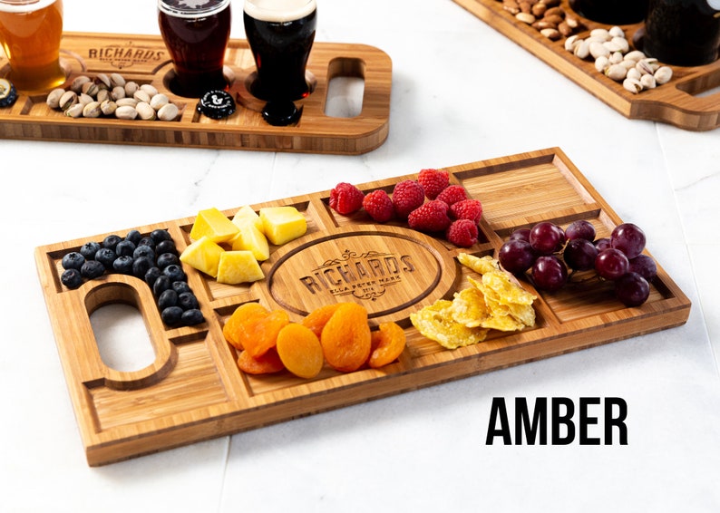 Personalized Beer Flights and Charcuterie Planks 4 Styles and Gift Sets Available image 8