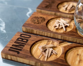 Personalized Cocktail and Decanter Trays/Boards - 4 Styles and Gift Styles