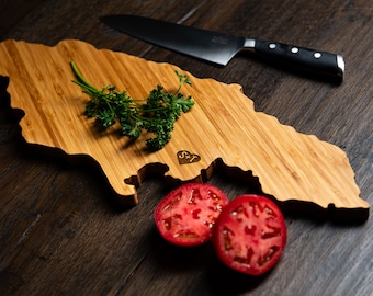 Personalized Country Shaped Cutting Boards - Jamaica