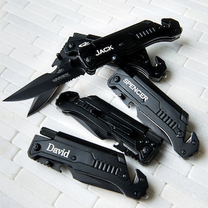 Personalized, Engraved 6 in 1 Knife & MultiTool by Left Coast Original