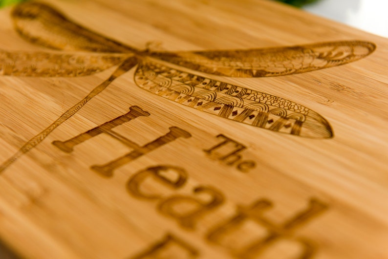 Personalized Engraved Dragonfly Cutting Board by Left Coast Etsy