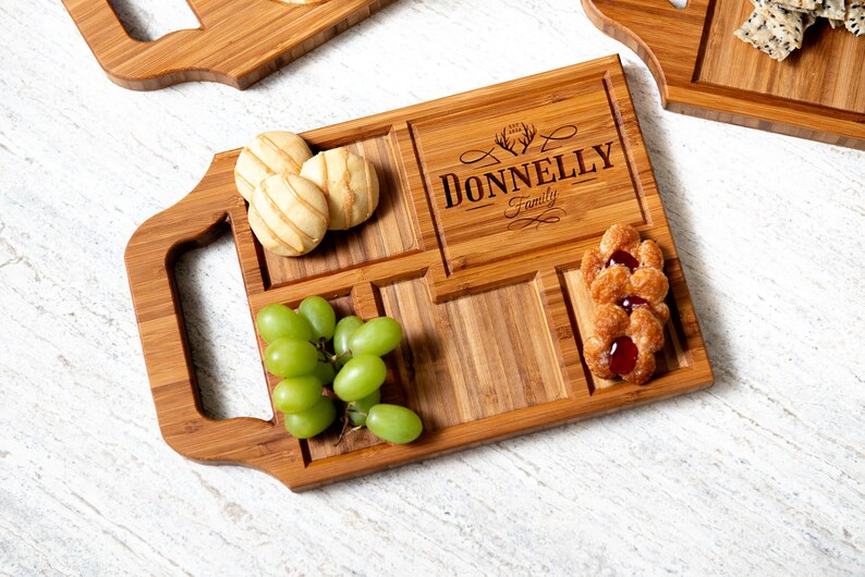 Personalized Charcuterie Boards 5 Styles and Gift Sets Available by Left Coast Original 8x12 CharcuterieTray