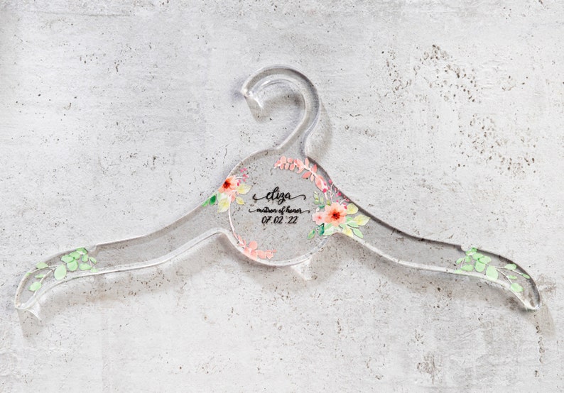 3 Shapes to Choose From Resin Hangers Laser Cut Personalized