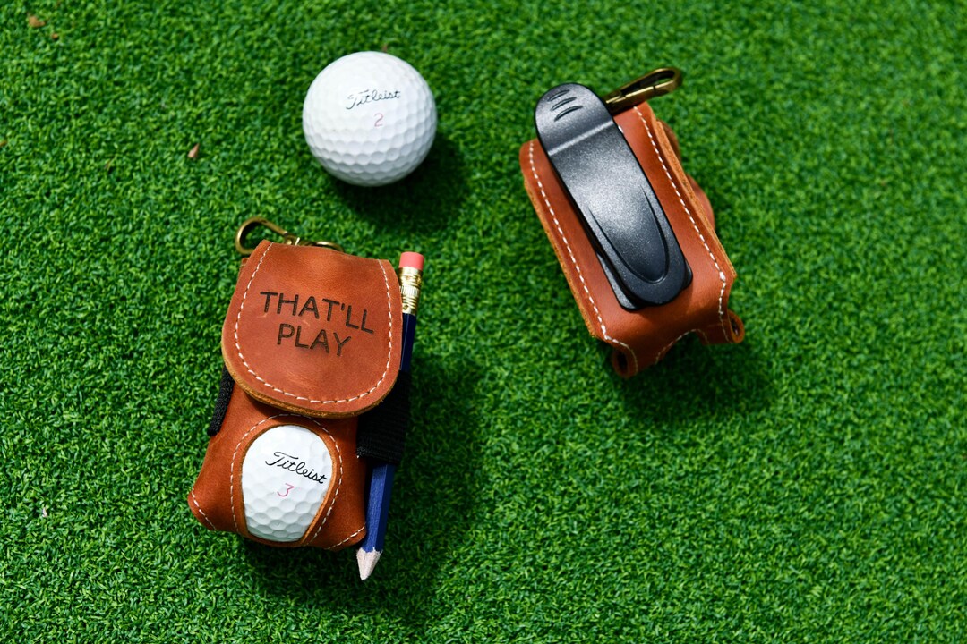 Ashton And Finch Portachiavi In Legno Per Golfisti – Incisione Umoristica 'Golfers Wash Their Balls', Marrone - 5