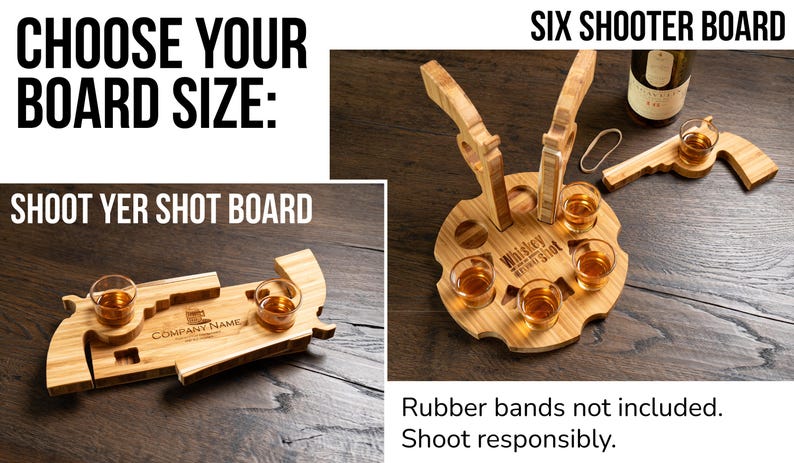 Six Shooter and Shoot Your Shot Serving Tray imagen 4