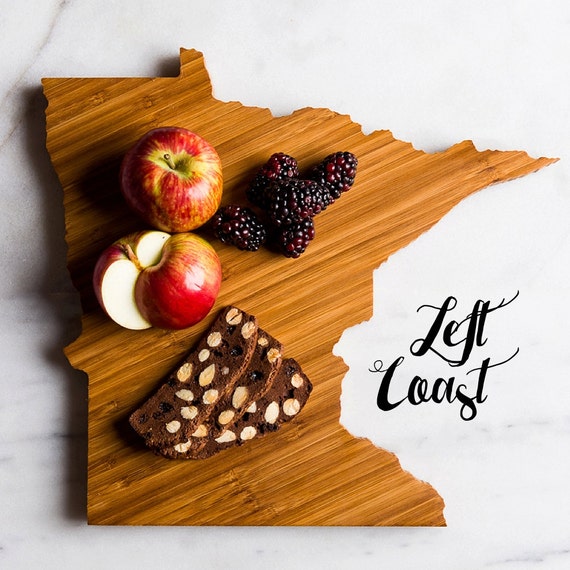 Minnesota Cutting Board Personalized State Wedding Gift Home Etsy