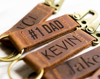 Gepersonaliseerde leren sleutelhanger Sleutelhangersleutel - De San Ann-sleutelhanger