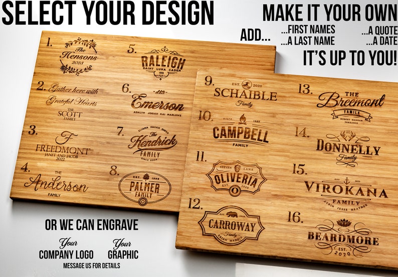 Personalized Charcuterie Boards 5 Styles and Gift Sets Available by Left Coast Original image 2