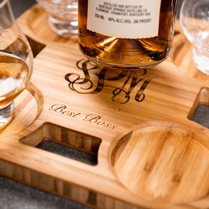 Personalized Cocktail and Decanter Trays/Boards - 4 Styles and Gift Styles