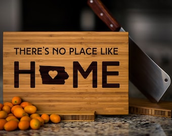 Personalized Iowa State Engraved Cutting Board by Left Coast Original