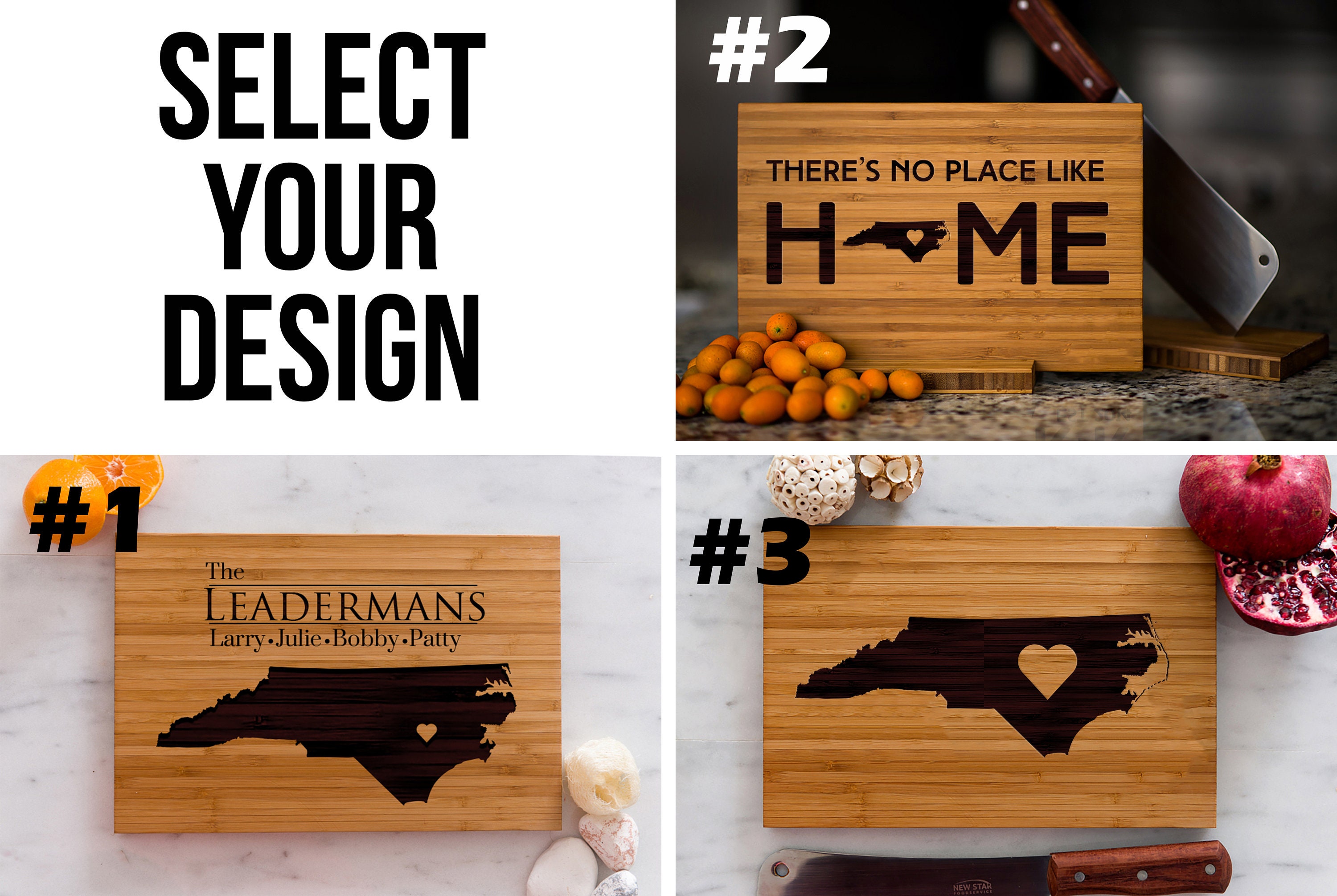 Personalized North Carolina State Engraved Cutting Board by - Etsy