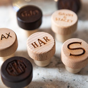 Personalized Wine Bottle Stoppers by Left Coast Original image 1